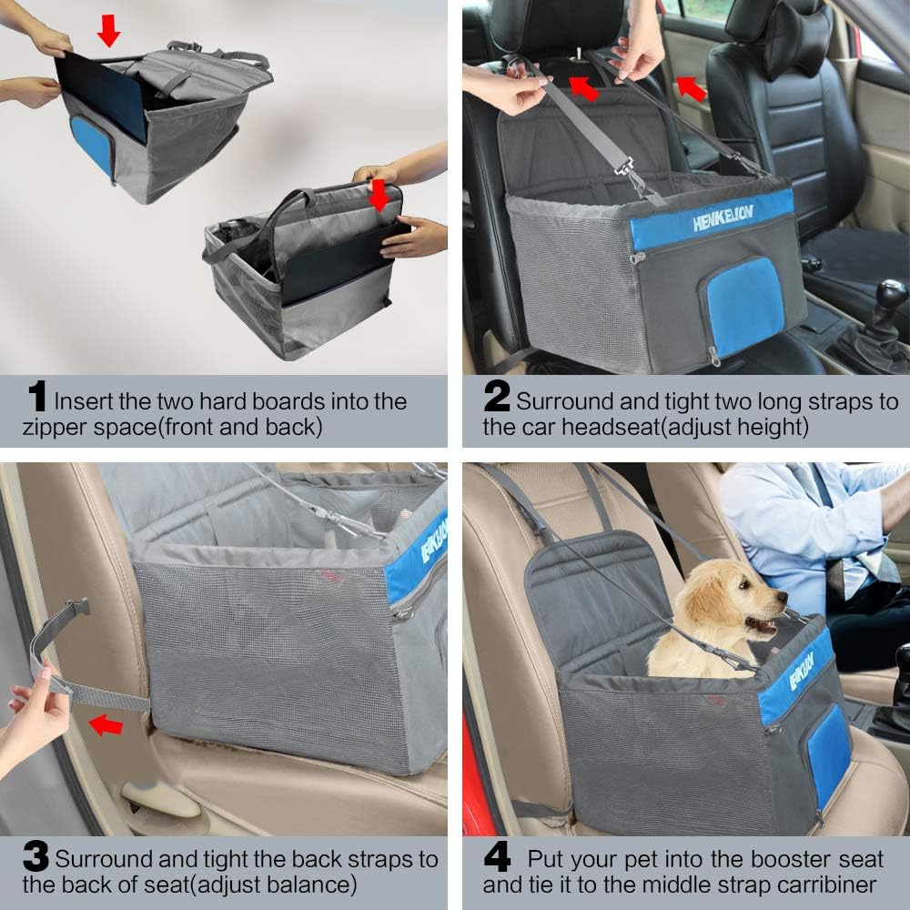 henkelion pet booster seat installation