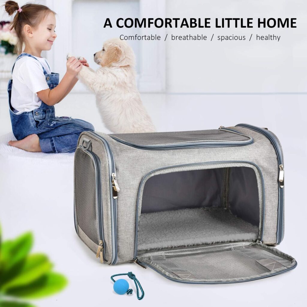 Henkelion Pet Carrier With a collapsible design