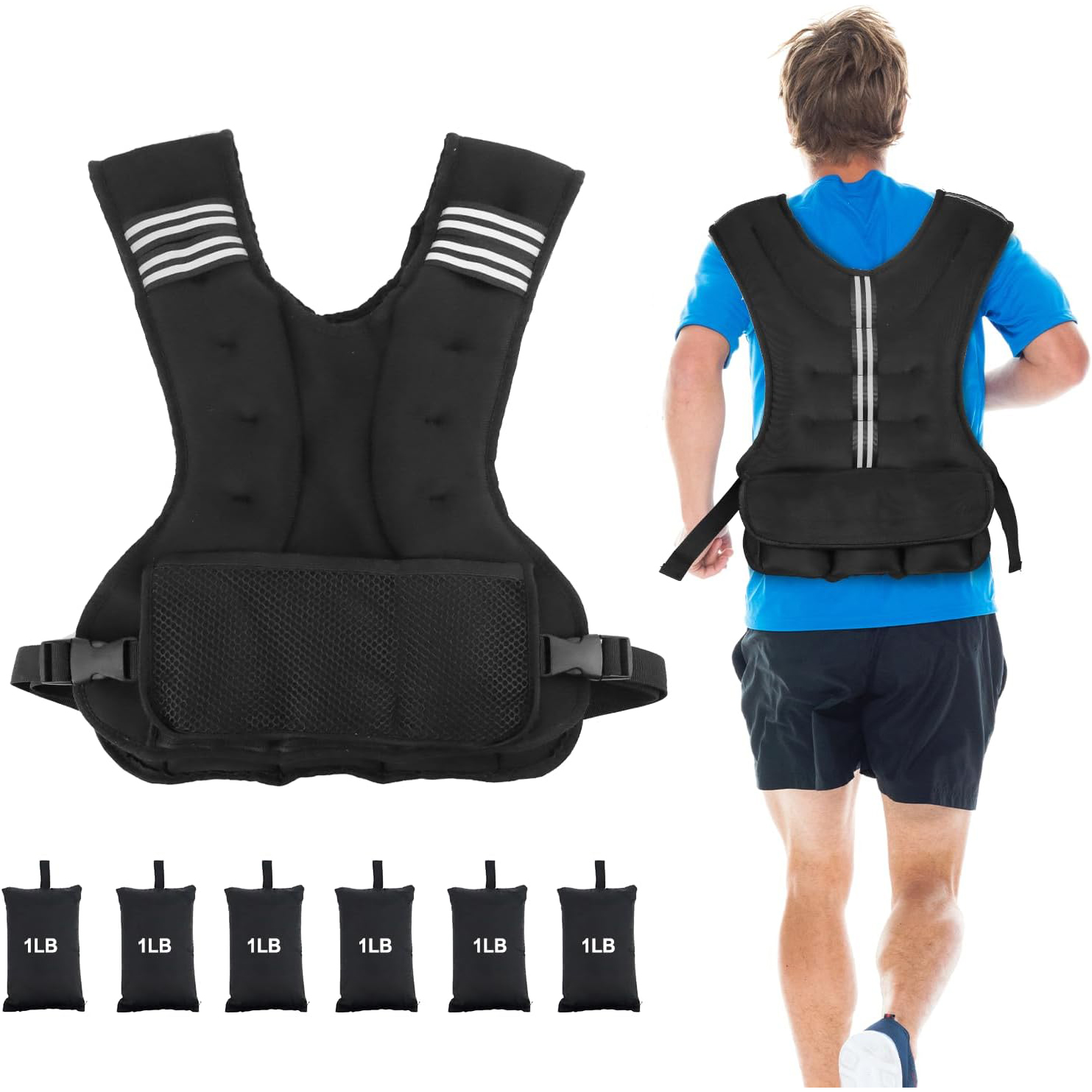 Henkelion Adjustable Weighted Vest
4-20 lbs